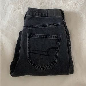 Black American Eagle Mom Jeans